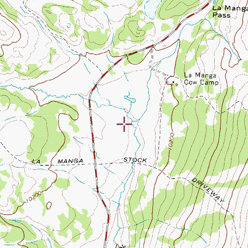 Topographic Map of Grouse Creek, CO