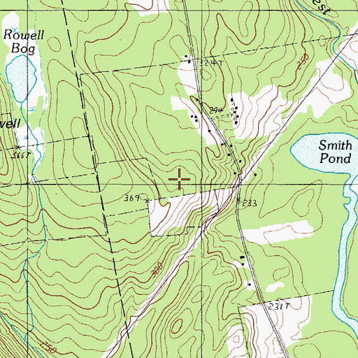 Topographic Map of Kennebec Village Shopping Center, ME