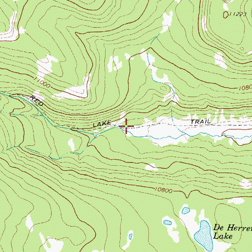 Topographic Map of Red Lake Trail, CO