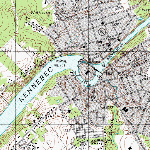 Topographic Map of Maine State Reformatory for Women (historical), ME