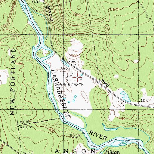 Topographic Map of North New Portland Fairgrounds, ME