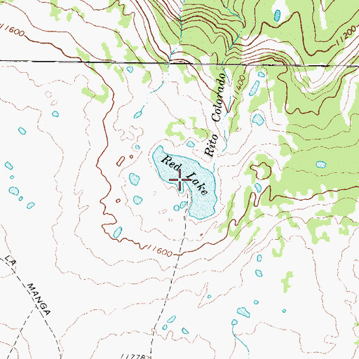 Topographic Map of Red Lake, CO