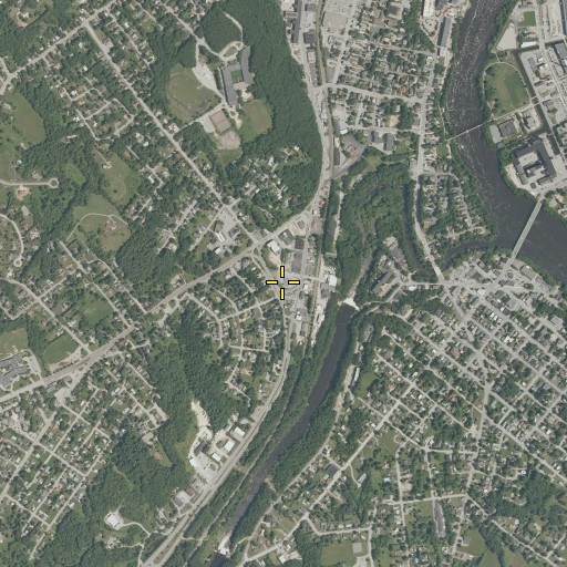 Aerial/Satellite Image of Androscoggin County Courthouse, ME