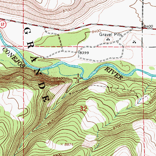 Topographic Map of Trail Gulch, CO
