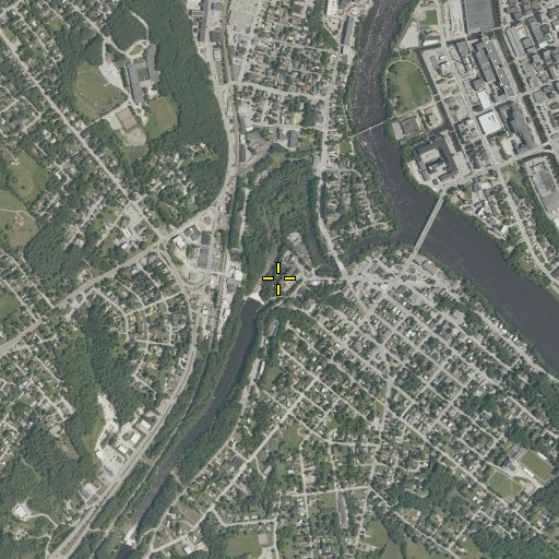 Aerial/Satellite Image of Barker Mill, ME