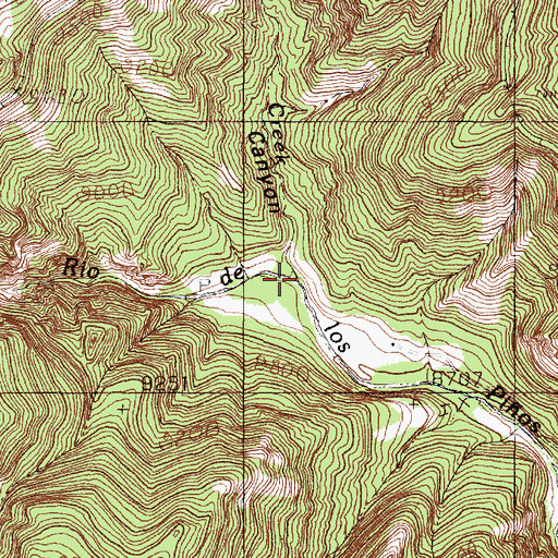 Topographic Map of Toltec Creek, NM