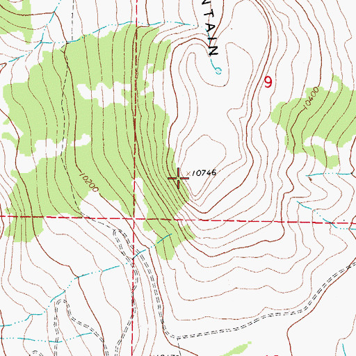 Topographic Map of Osier Mountain, CO