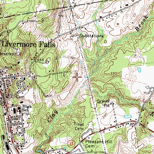 Topographic Map of Emmanuel Assembly of God Church, ME
