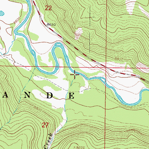 Topographic Map of Bear Creek, CO