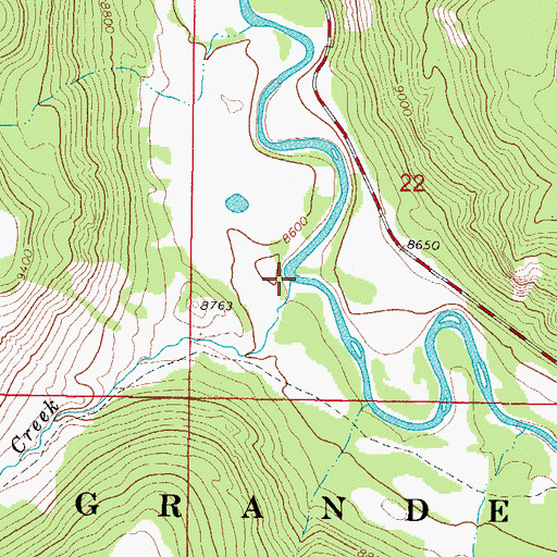 Topographic Map of Sheep Creek, CO