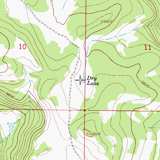 Topographic Map of Dry Lake, CO