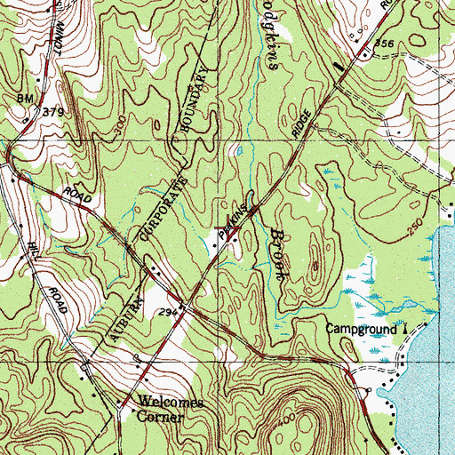 Topographic Map of Mount Apetite-Auburn Suburban Little League Park, ME