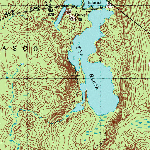 Topographic Map of Pine Point, ME