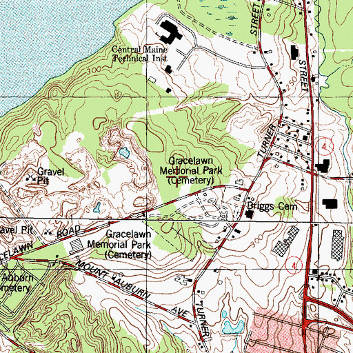 Topographic Map of Saint Dominic Academy, ME