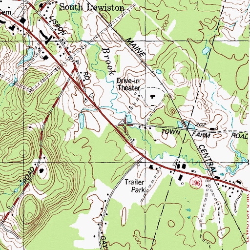 Topographic Map of Vineyard Christian Fellowship Church, ME