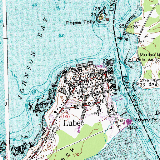 Topographic Map of Christian Temple Church, ME