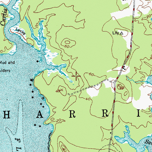 Topographic Map of Cranberry Island (historical), ME