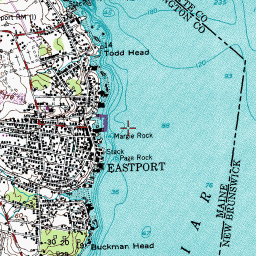 Topographic Map of Eastport Fish Pier, ME