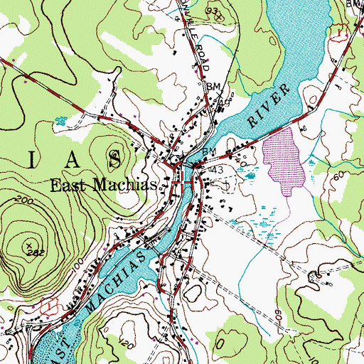 Topographic Map of Florence Sturdivant Public Library, ME