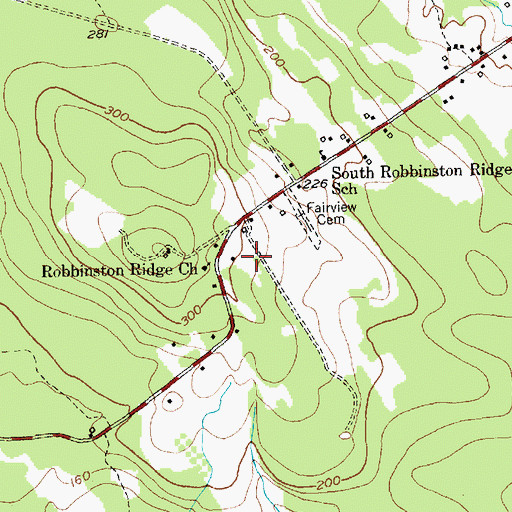 Topographic Map of Hilltop Campground, ME