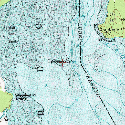Topographic Map of Lubec Channel Light Station, ME