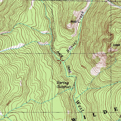 Topographic Map of Beaver Creek, CO