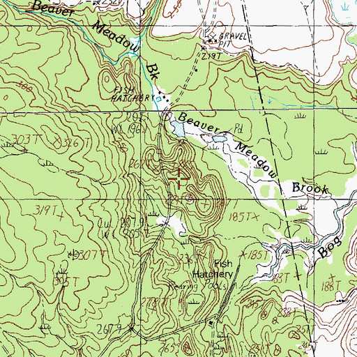 Topographic Map of Mic-Mac Pond, ME