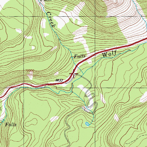 Topographic Map of Lake Creek, CO