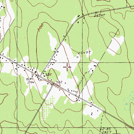 Topographic Map of Princeton Elementary School, ME