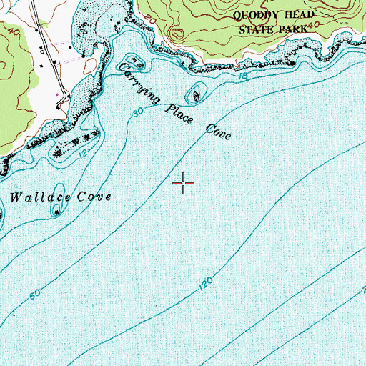 Topographic Map of West Quoddy Life Saving Station, ME