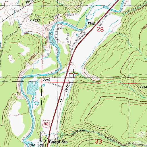 Topographic Map of Fawn Gulch, CO