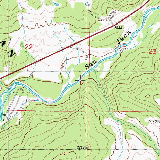 Topographic Map of Coal Creek, CO