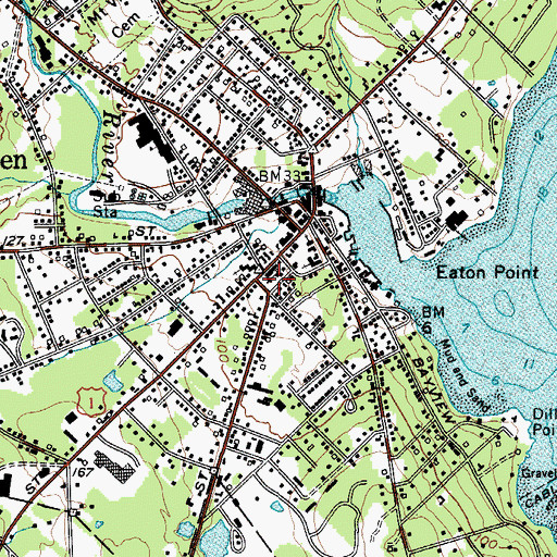 Topographic Map of Christian Science Reading Room, ME