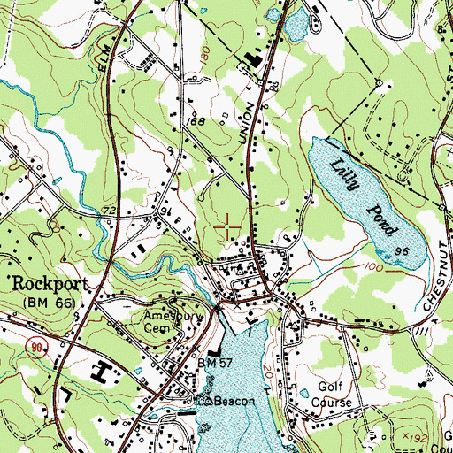Topographic Map of Cramer Park, ME