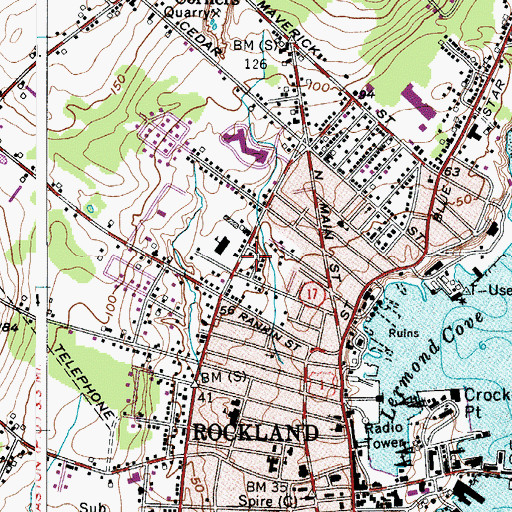 Topographic Map of First Unitarian Universalist Church, ME