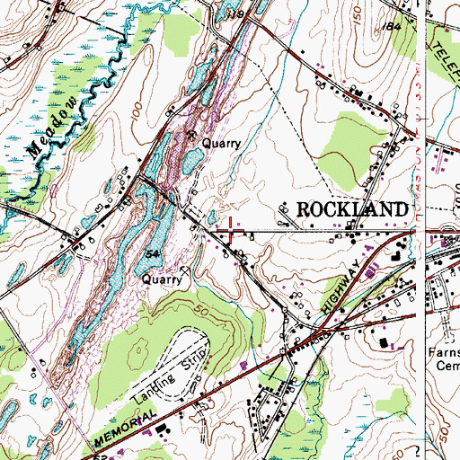 Topographic Map of Grace Bible Fellowship Building, ME