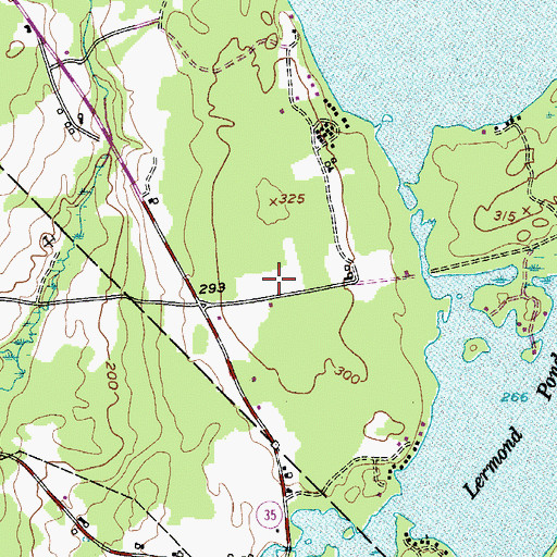 Topographic Map of Hope Elementary School, ME