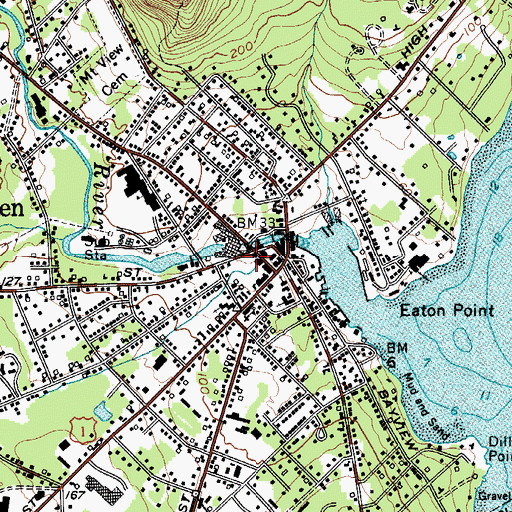 Topographic Map of Knox Mill Museum, ME