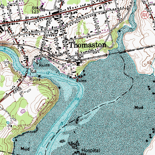 Topographic Map of Maine Watercraft Museum, ME