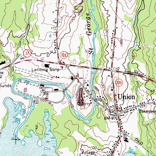 Topographic Map of Matthews Museum of Maine Heritage, ME