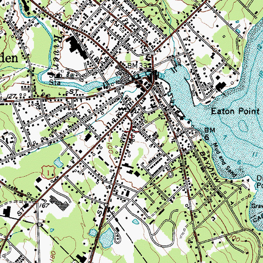Topographic Map of Our Lady of Good Hope Church, ME