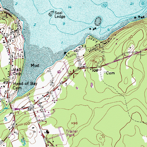 Topographic Map of Owls Head Transportation Museum, ME