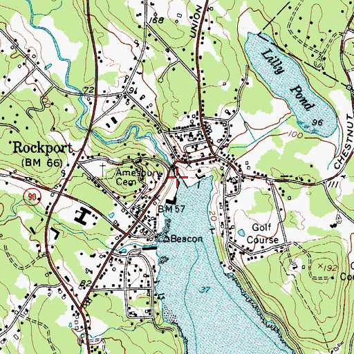 Topographic Map of Rockport Historic Kiln Area, ME