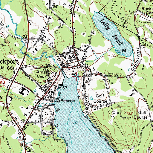 Topographic Map of Rockport Marine, ME