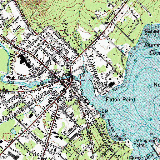 Topographic Map of Rockport-Camden-Lincolnville Chamber of Commerce, ME