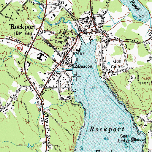 Topographic Map of Walker Park, ME