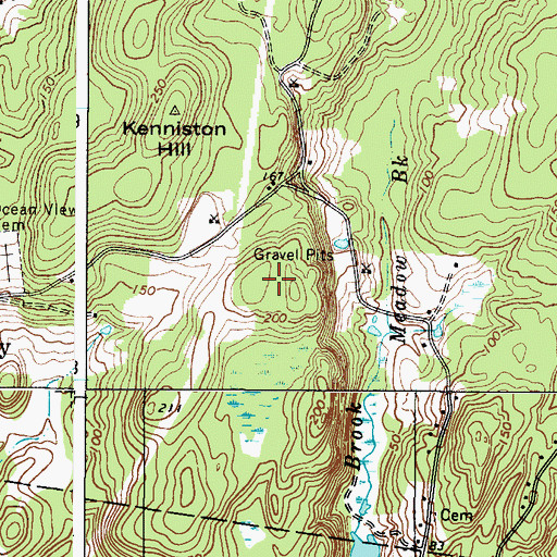 Topographic Map of Boothbay Region Country Club, ME