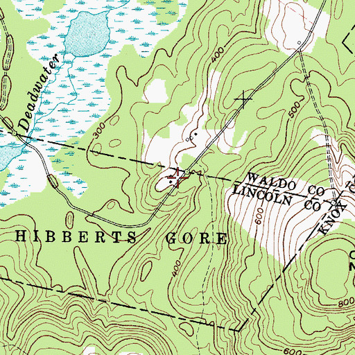 Topographic Map of Eastman Cemetery, ME