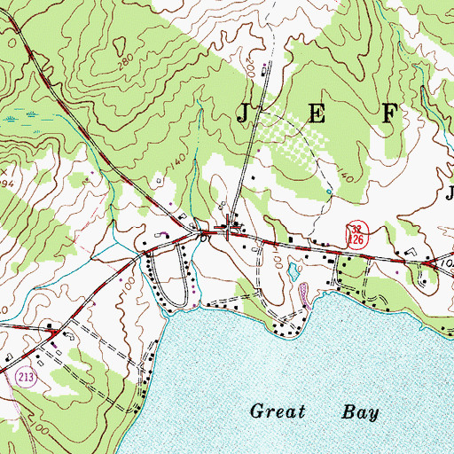 Topographic Map of First Baptist Church, ME