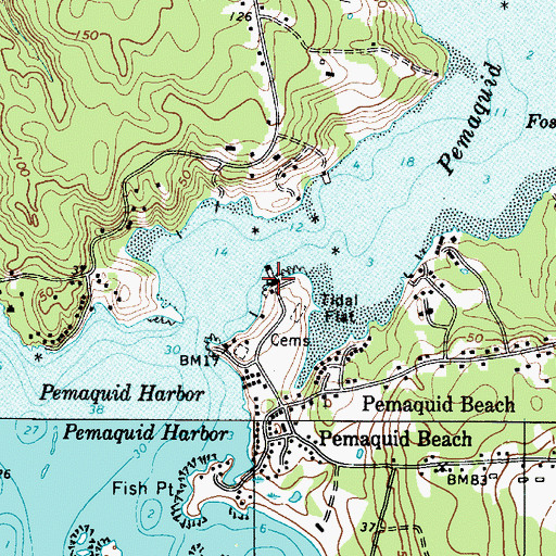 Topographic Map of Fort Charles (historical), ME